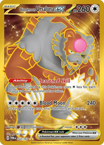 Bloodmoon Ursaluna EX 222/167 Twilight Masquerade