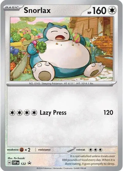 Snorlax (Cosmos) 122 Black Star Promo
