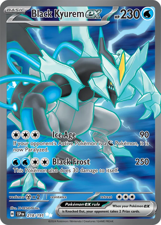 Black Kyurem EX 218/191 Surging Sparks