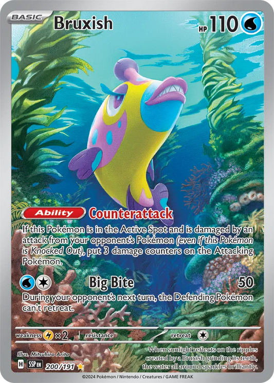 Bruxish Full Art 200/191 Surging Sparks