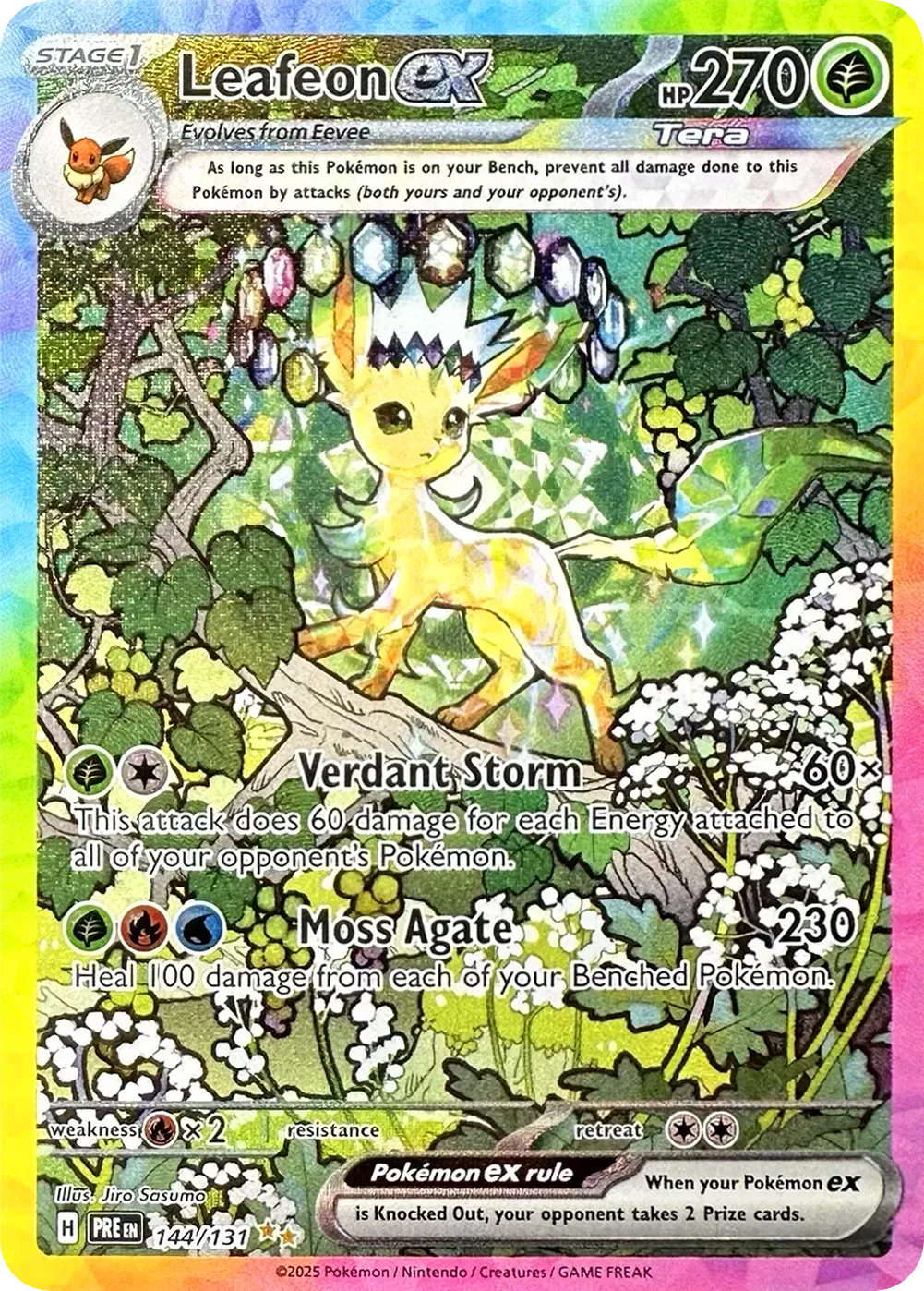 Leafeon ex 144/131 Prismatic Evolutions