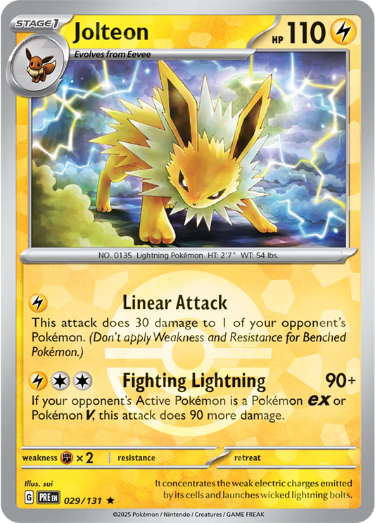 Jolteon Pokeball 029/131 Prismatic Evolution