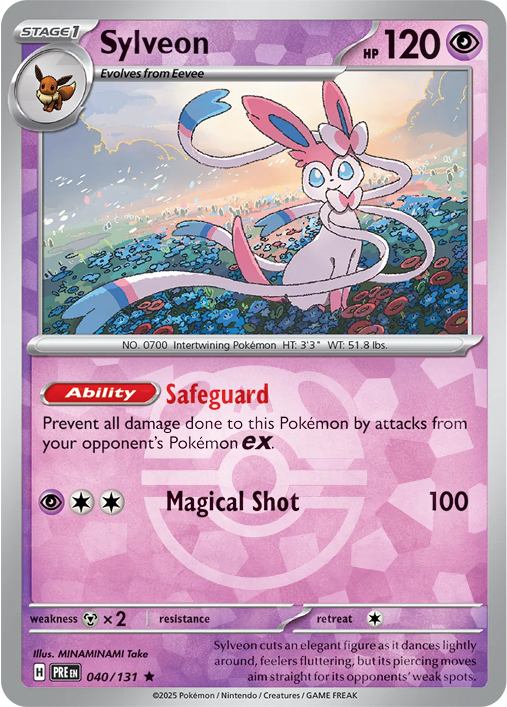 Sylveon Master Ball 040/131 Prismatic Evolution