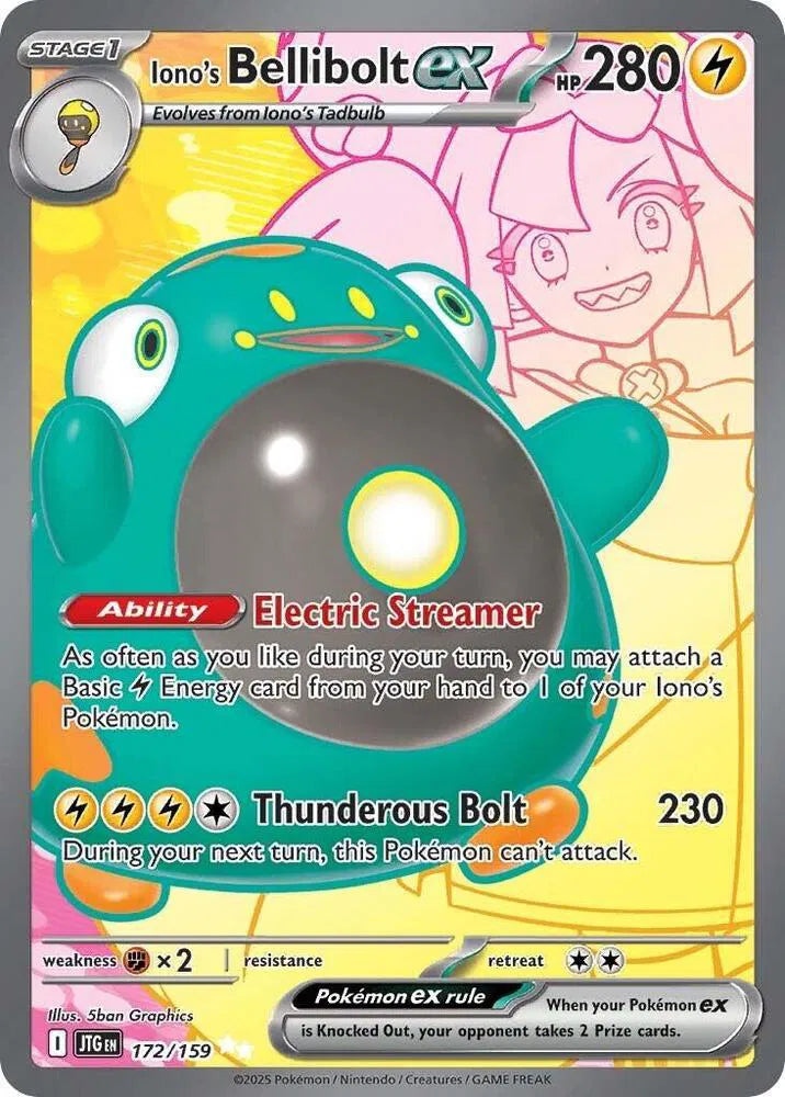 Iono's Bellibolt EX 172/159 Journey Together