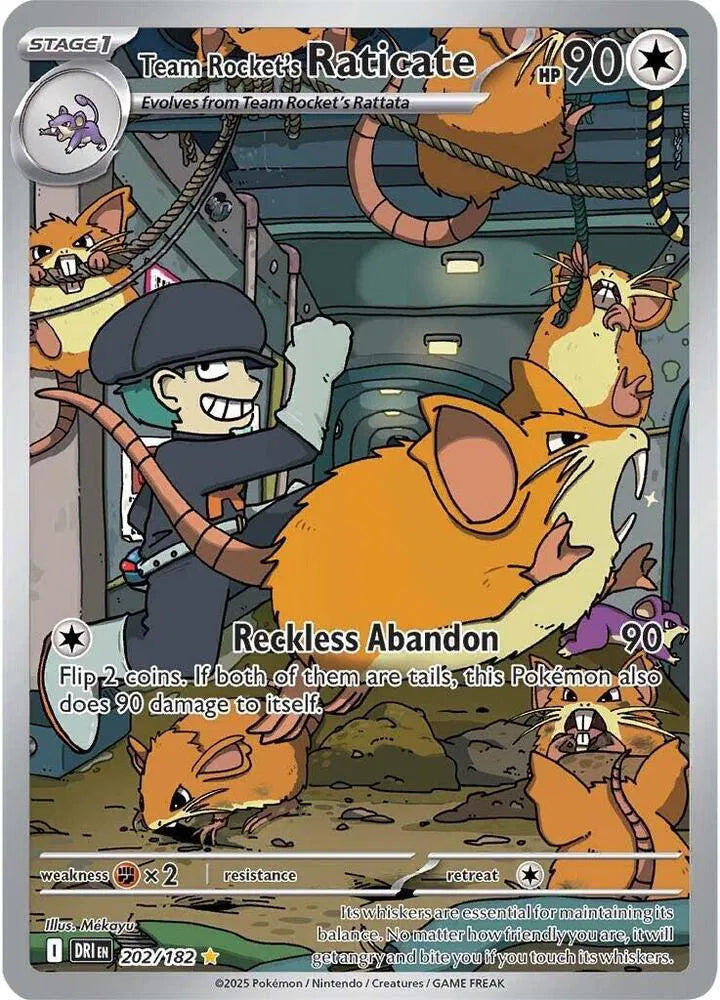 Team Rocket's Raticate 202/182 Destined Rivals