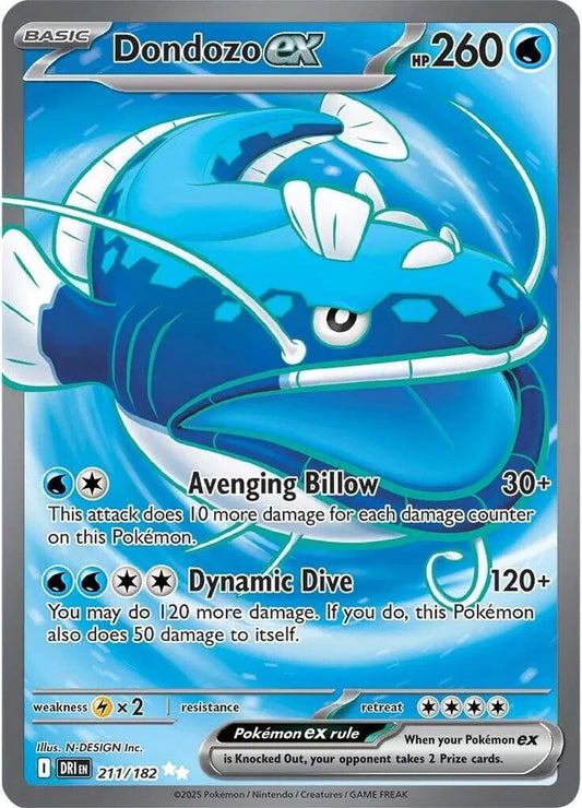 Dondozo EX 211/182 Destined Rivals