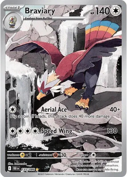Braviary 155/086 Black Bolt