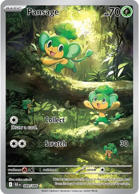 Pansage 089/086 Black Bolt