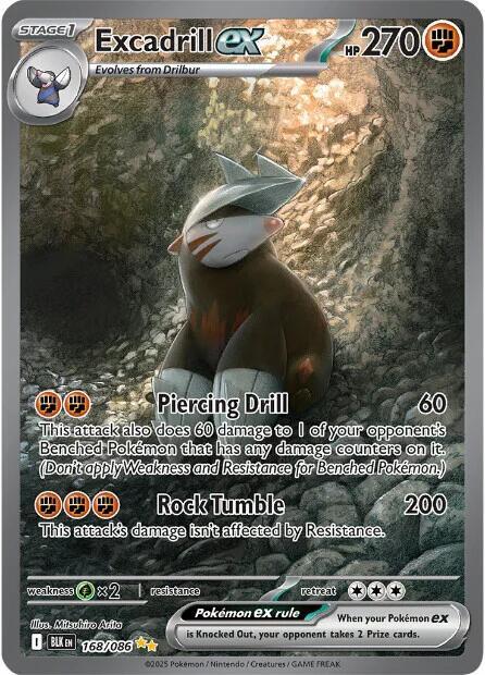 Excadrill ex 168/086 Black Bolt