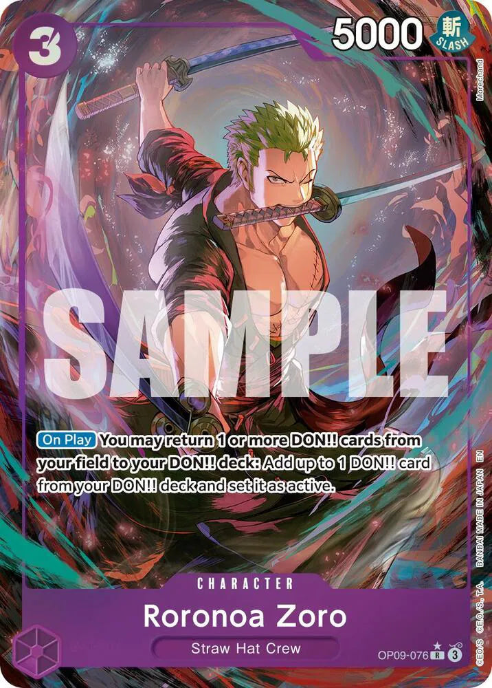 Roronoa Zoro (Alternate Art) OP09-076