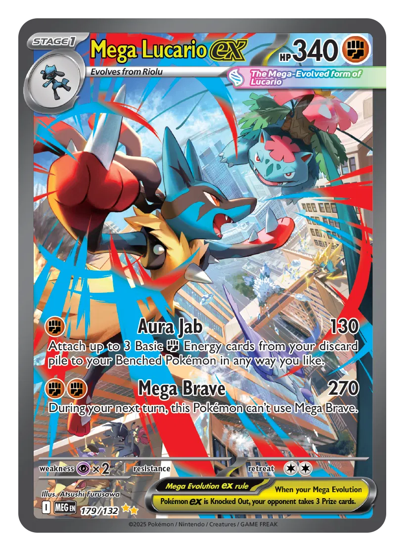 Mega Lucario ex 179/132 Mega Evolution