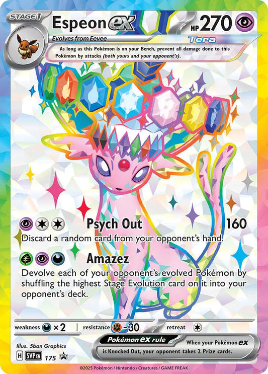 Espeon ex 175 Black Star Promo