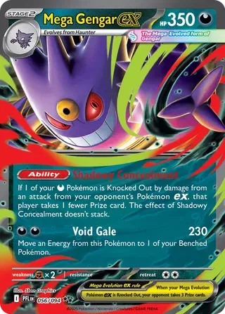 Mega Gengar ex 056/094 Phantasmal Flames