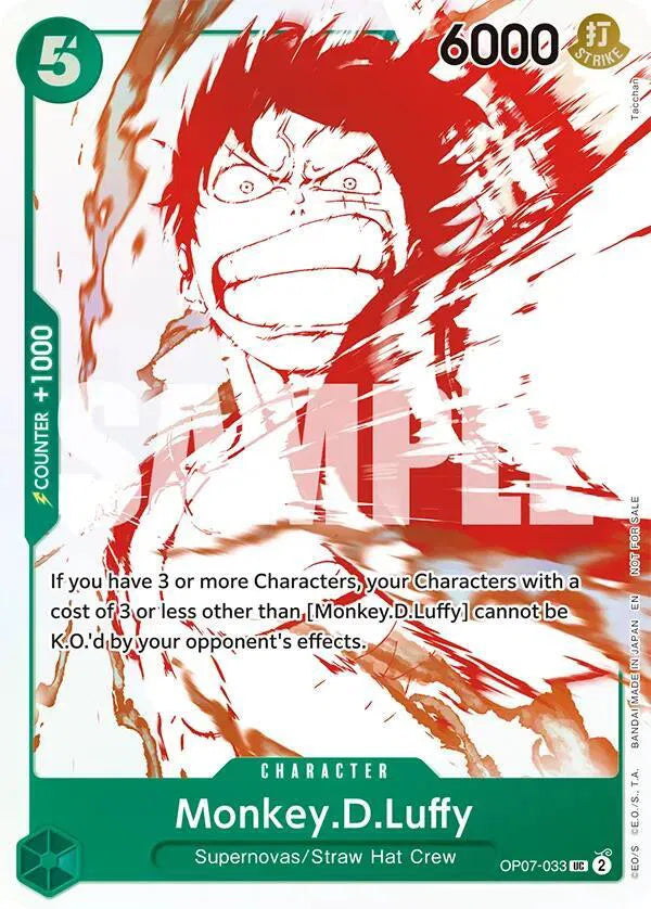 Monkey.D.Luffy (3rd Anniversary Treasure Campaign Pack) OP07-033