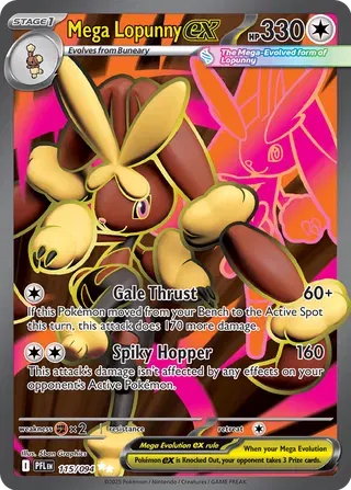 Mega Lopunny ex 115/094 Phantasmal Flames