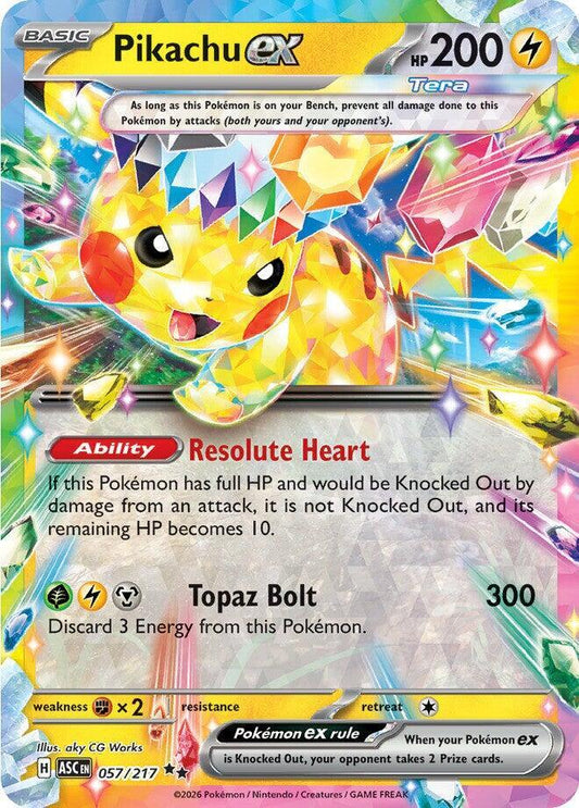 Pikachu ex 057/217 Ascended Heroes