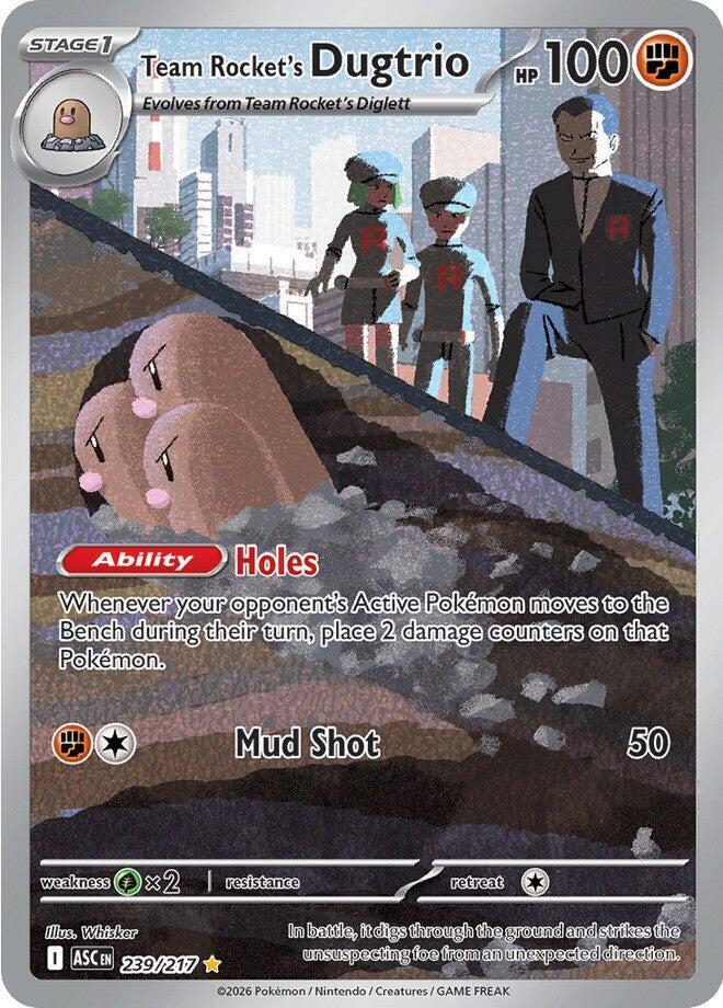 Team Rocket's Dugtrio 239/217 Ascended Heroes