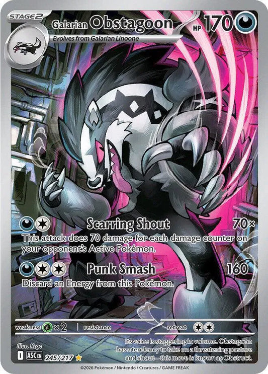 Galarian Obstagoon 245/217 Ascended Heroes