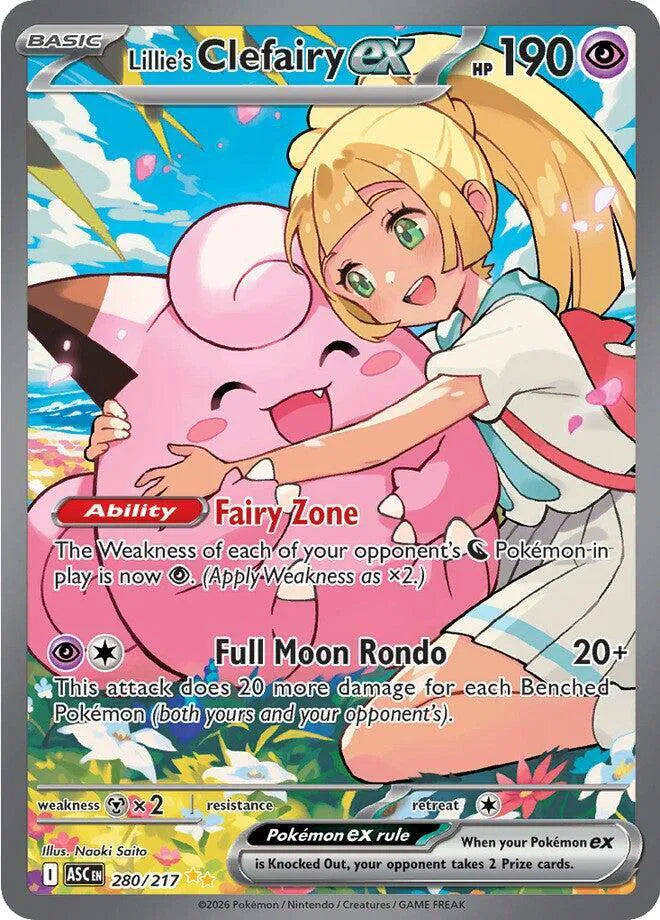 Lillie's Clefairy EX 280/217 Ascended Heroes