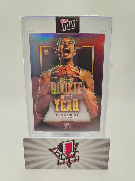 2023/24 Topps Now Victor Wembanyama Rookie of the Year