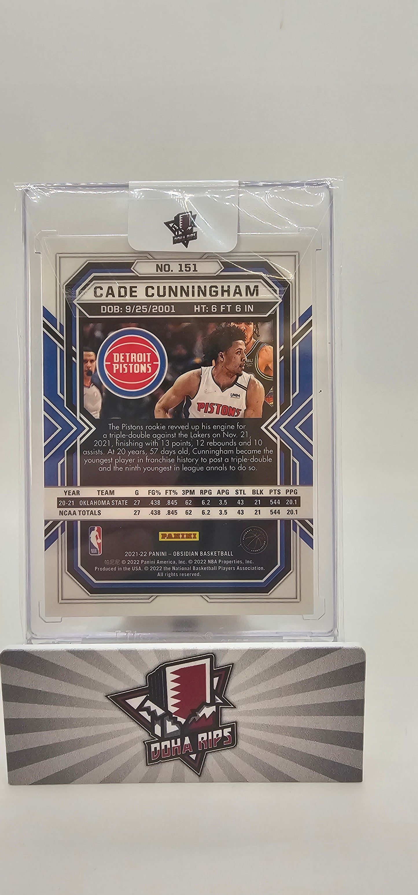 2021/22 Obsidian Cade Cunningham Electric Red Flood RC