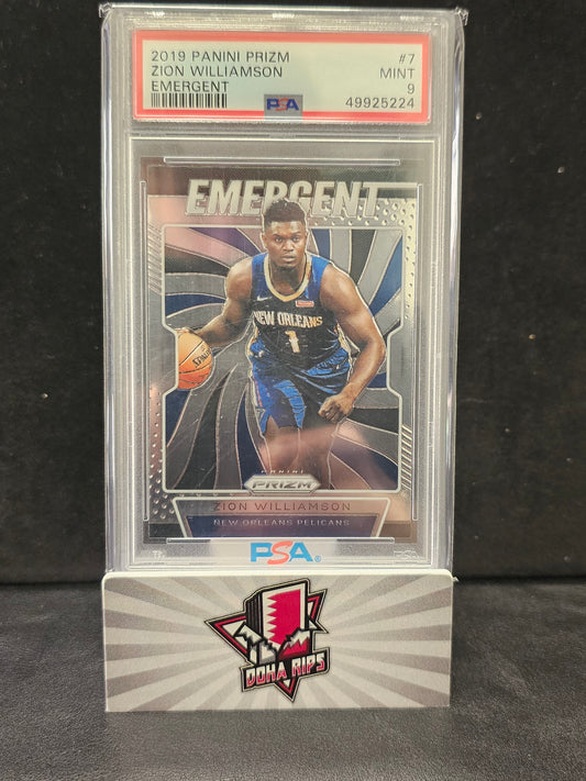 2019 Prizm Zion Williamson Emergent PSA 9 RC