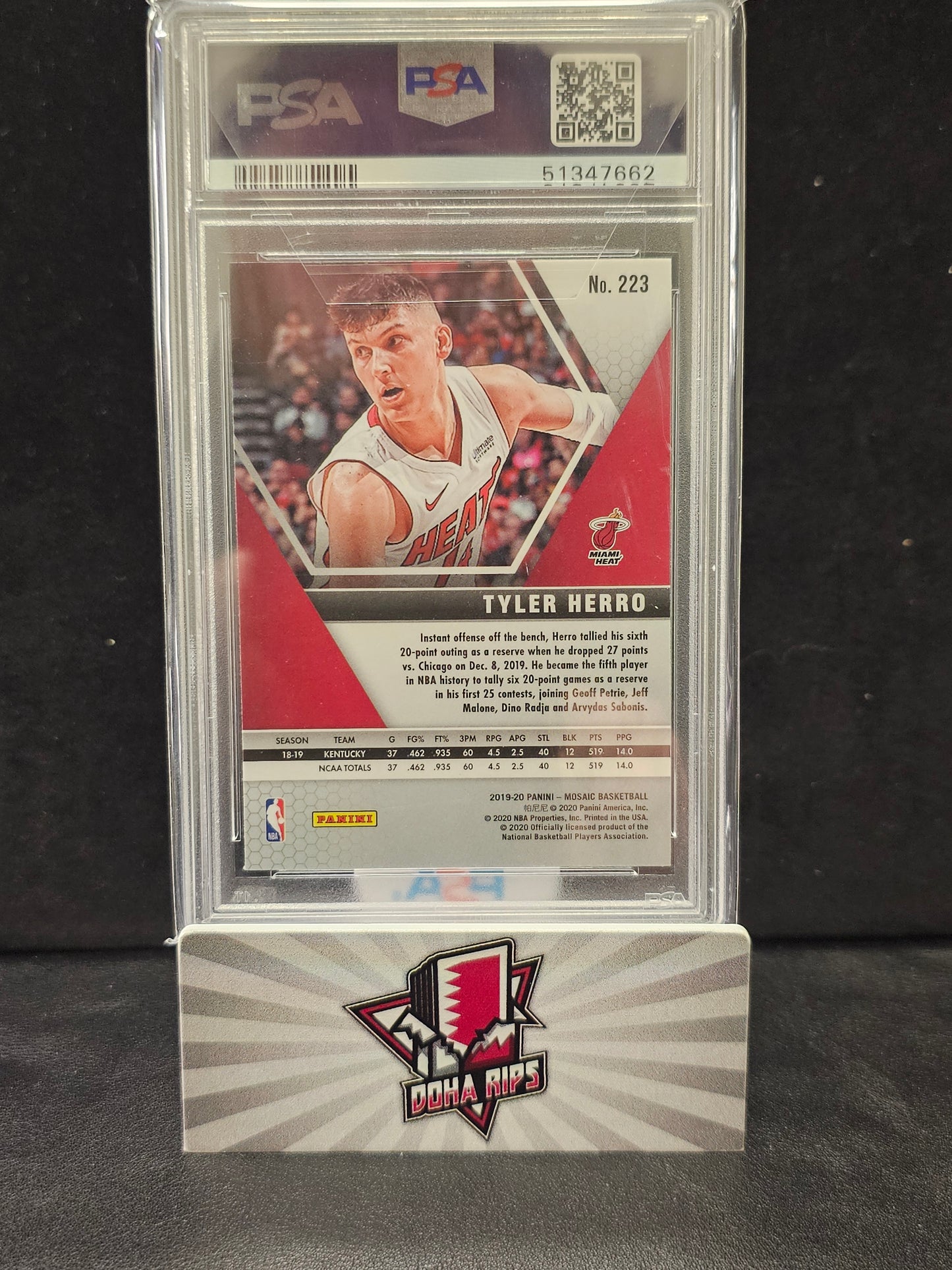 2019 Mosaic Tyler Hero PSA 10 RC