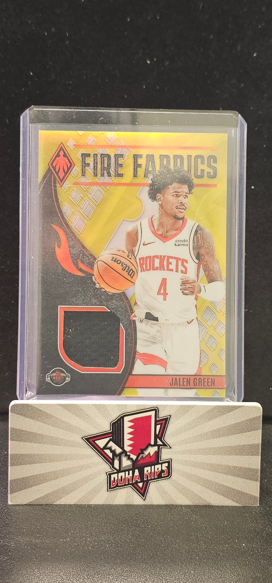 2023/24 Phoenix Jalen Green Fire Fabrics Yellow 14/49