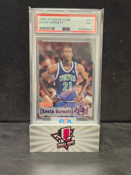 1995 Stadium Club Kevin Garnett PSA 9 RC