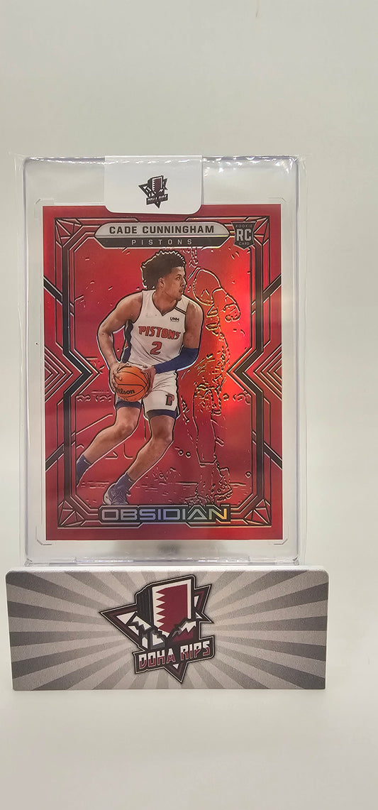 2021/22 Obsidian Cade Cunningham Electric Red Flood RC