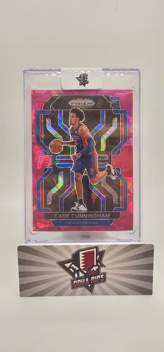 2021/22 Prizm Cade Cunningham Pink Cracked Ice RC