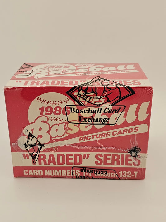 1986 Topps Traded Set BBCE Sealed