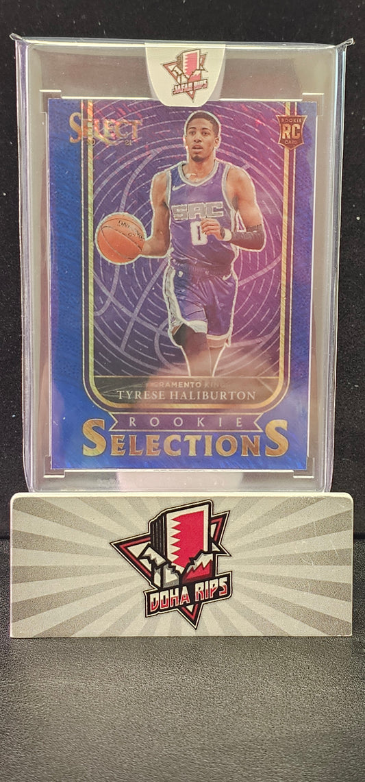2020/21 Select Tyrese Haliburton Rookie Selections Blue Shimmer  RC