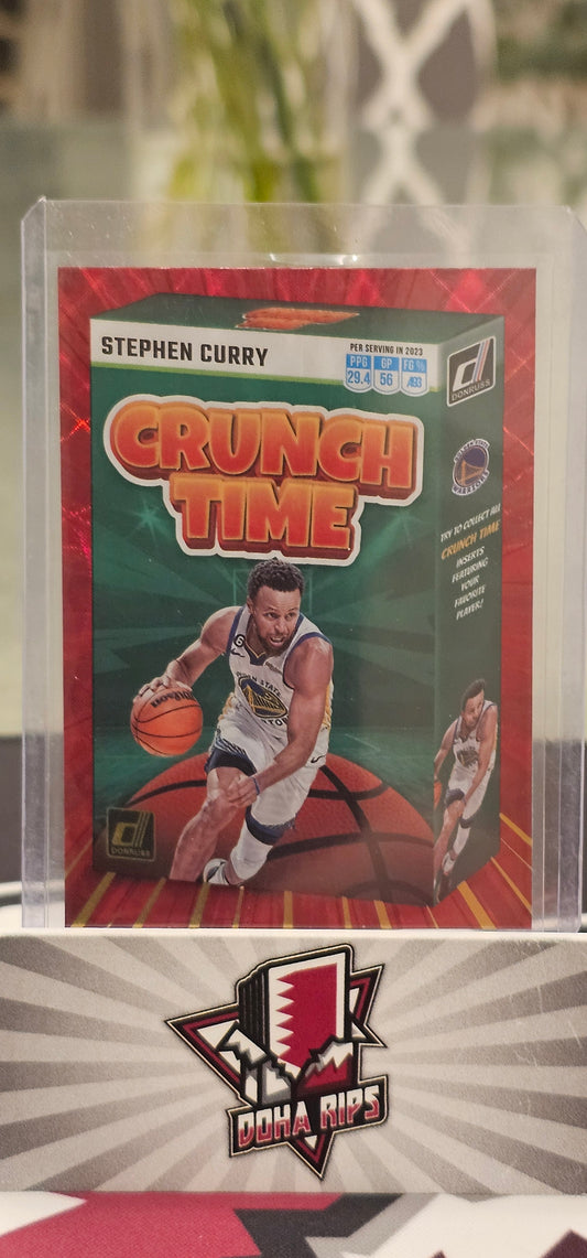 2023/24 Donruss Steph Curry Crunch Time Red International