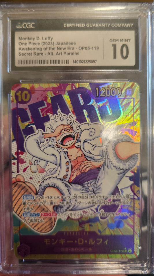 Monkey D. Luffy Alternate Art JPN CGC 10