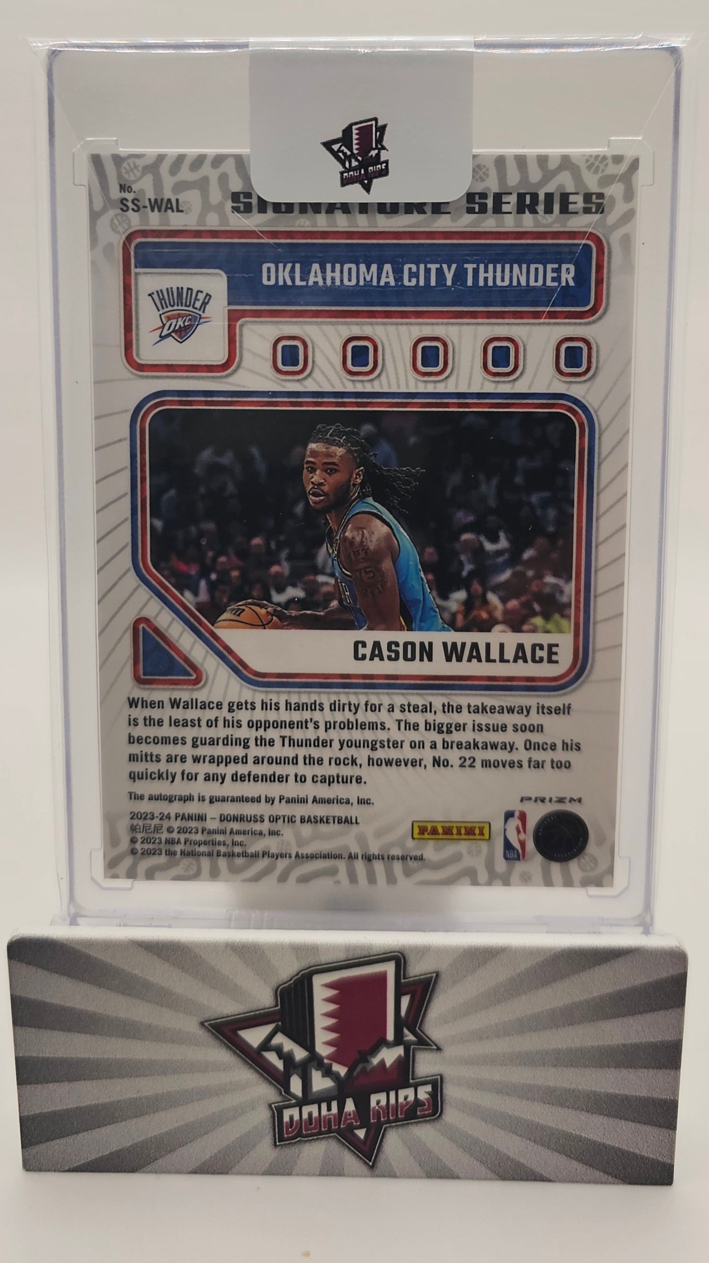 2023/24 Optic Cason Wallace Signature Series Autograph