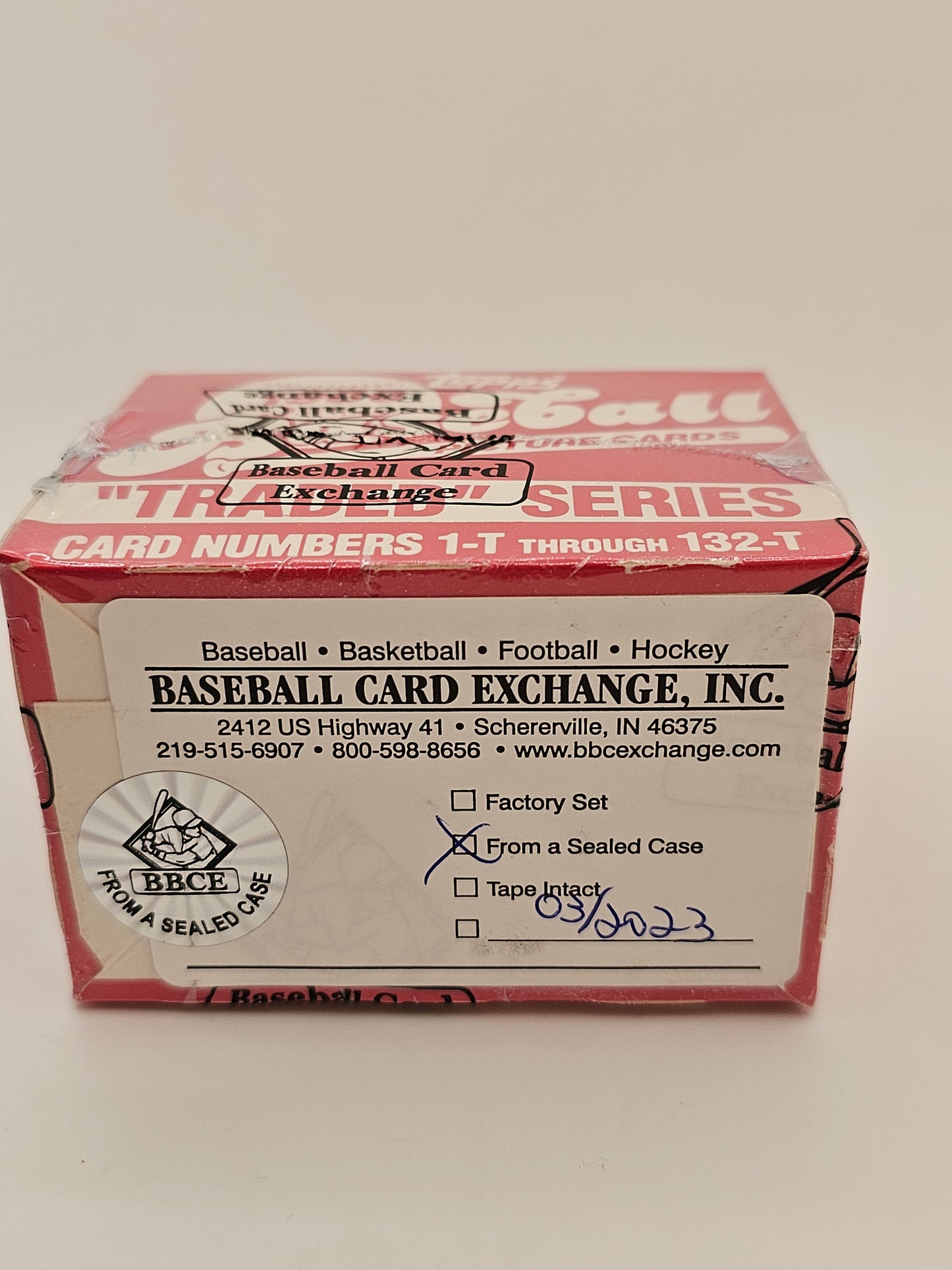 1986 Topps Traded Set BBCE Sealed