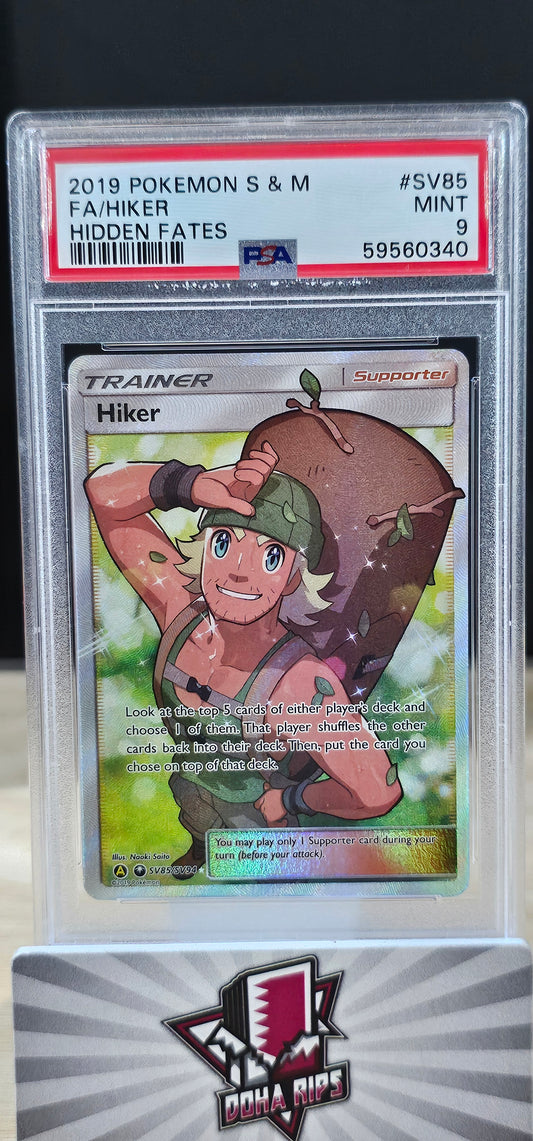 Hiker SV85/SV94 Hidden Fates PSA 9