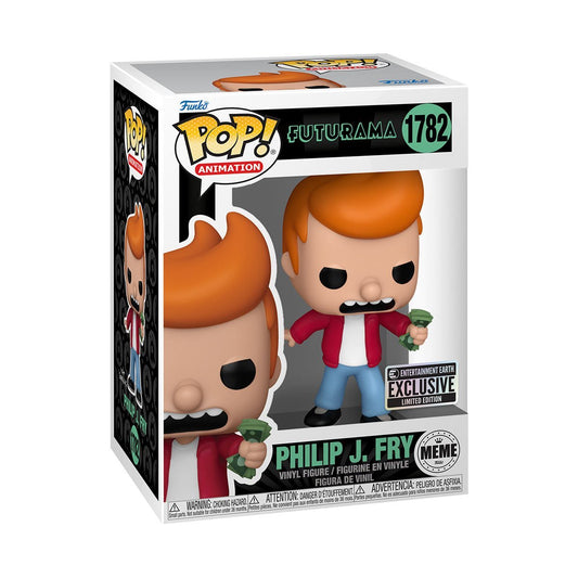 Philip J Fry Meme Funko Pop Figure Entertainment Earth Exclusive