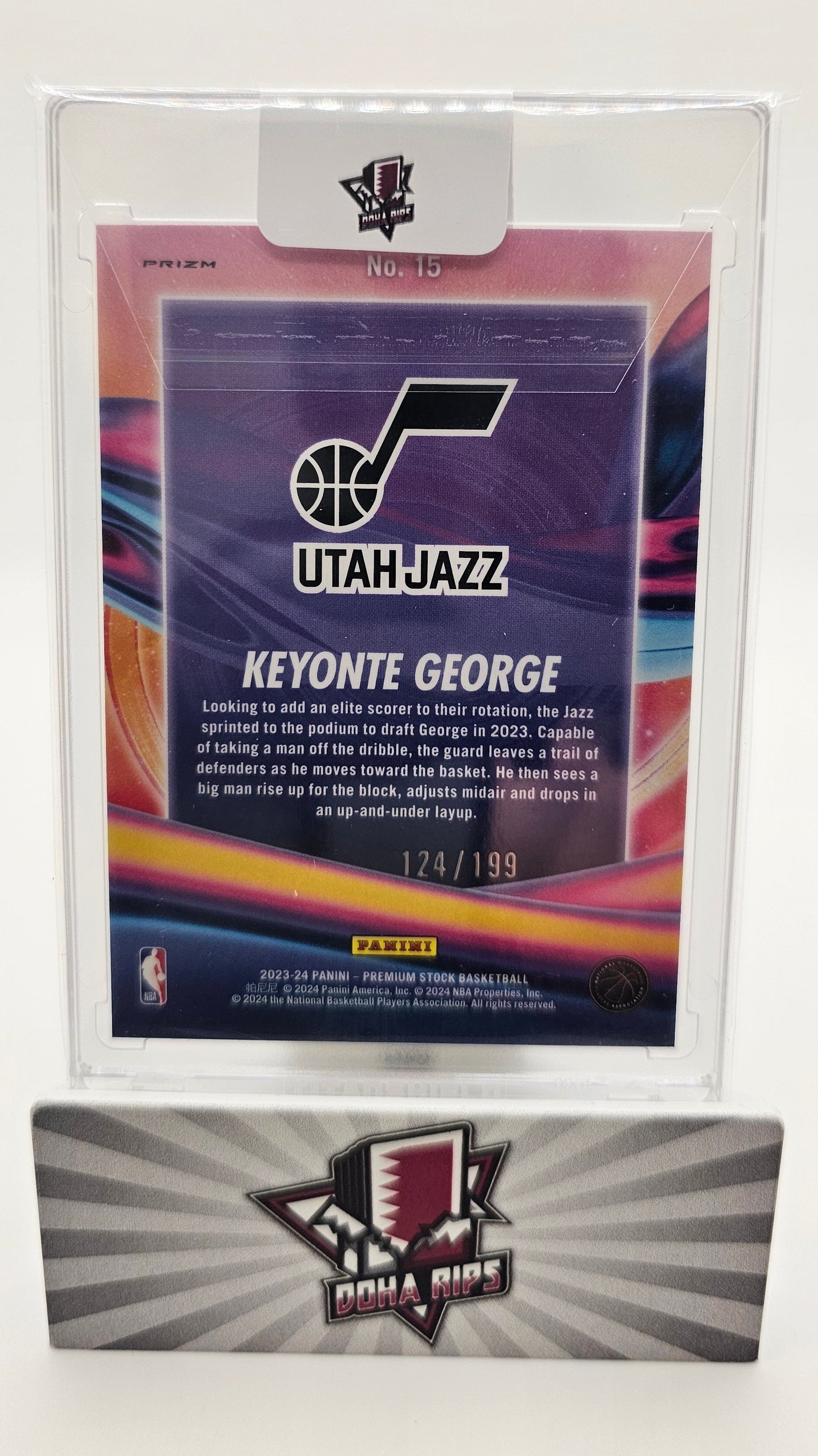 2023/24 NBA Hoops Premium Stock Keyonte George Anti-Gravity Wave 124/199