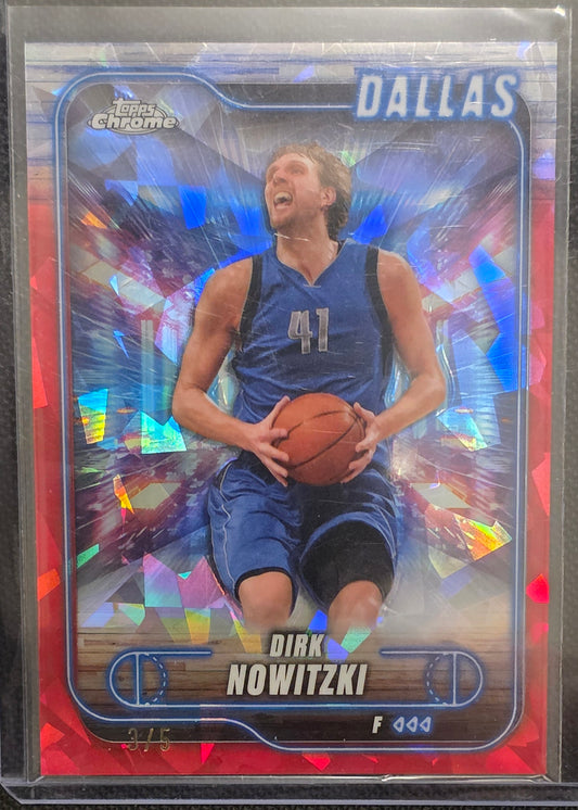 2024/25 Topps Chrome Dirk Nowitzki 3/5