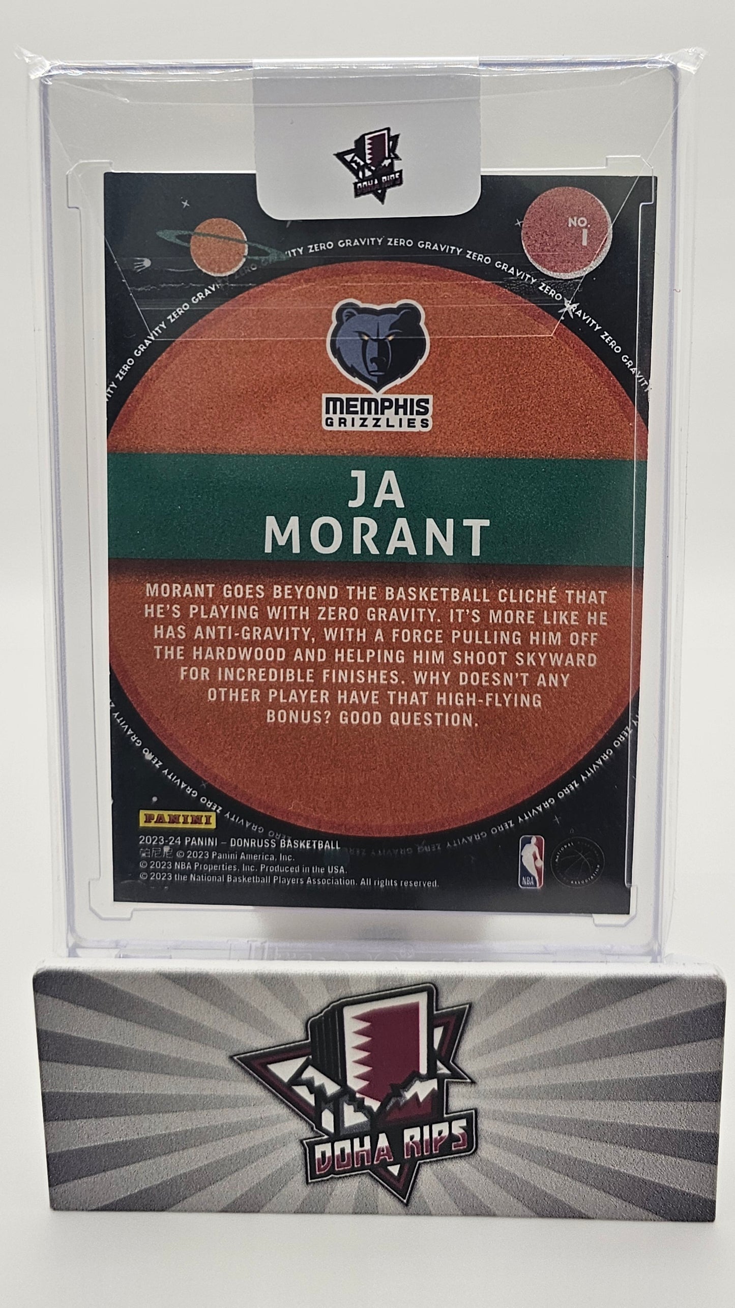 2023/24 Donruss International Ja Morant Zero Gravity Fireworks 25/25