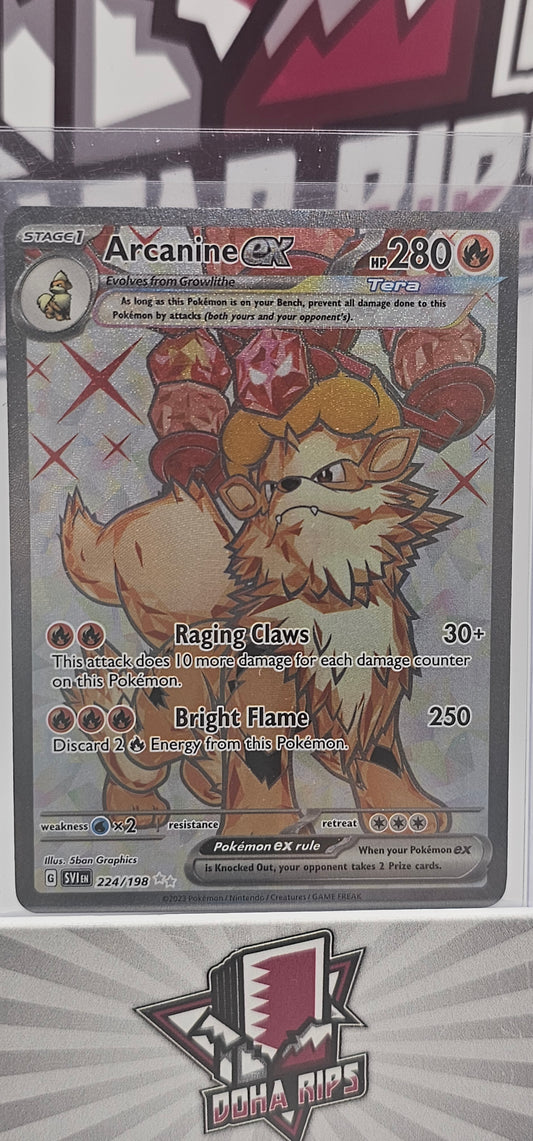 Arcanine EX 224/198 Scarlet and Violet Base Set