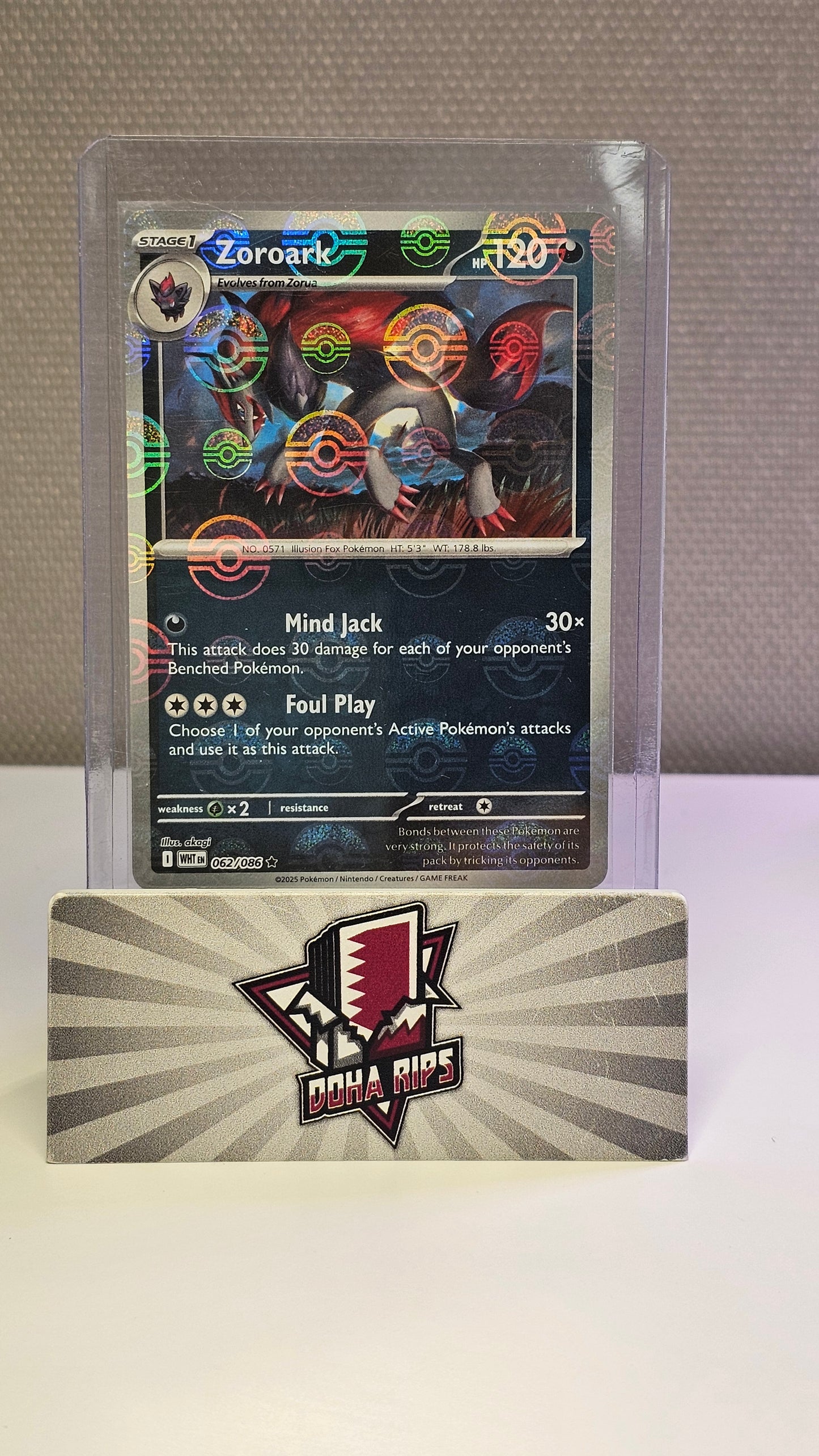 Zoroark Pokeball 062/086 White Flare