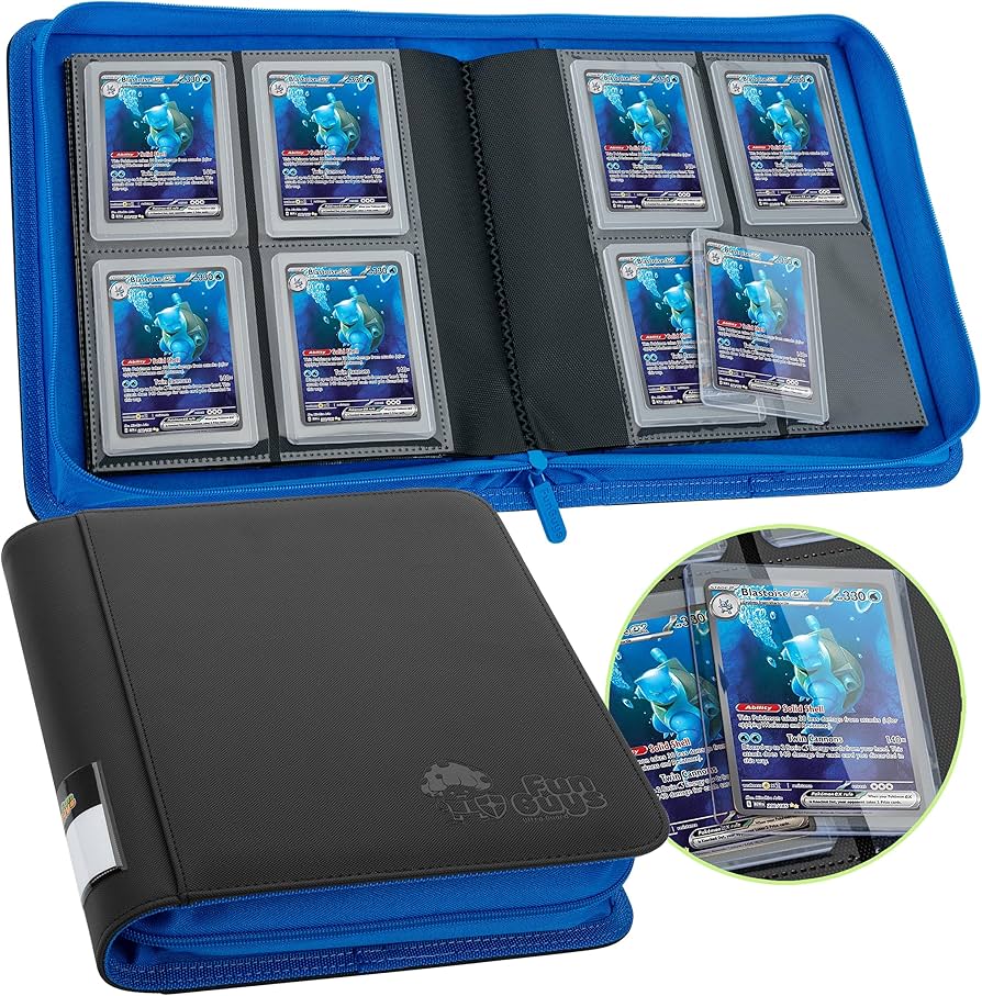 4 Pocket Fun Guys 128 Card Toploader Binder (Multiple colors available)