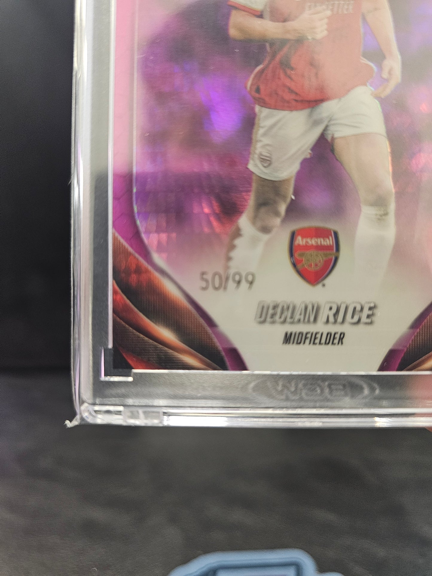 2023/24 Topps Chrome UEFA Club Competition Declan Rice Purple 50/99