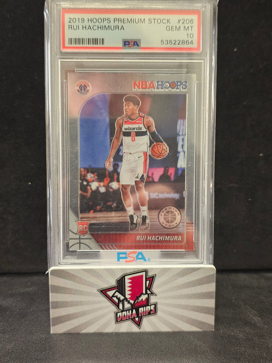 2019 Hoops Premium Stock Rui Hachimura PSA 10