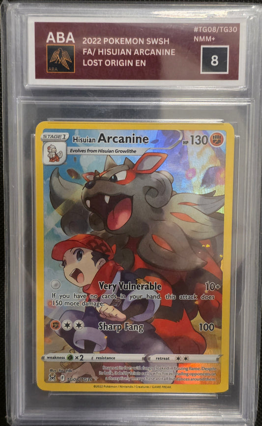 Hisuian Arcanine TG08/TG30 Lost Origin ABA 8