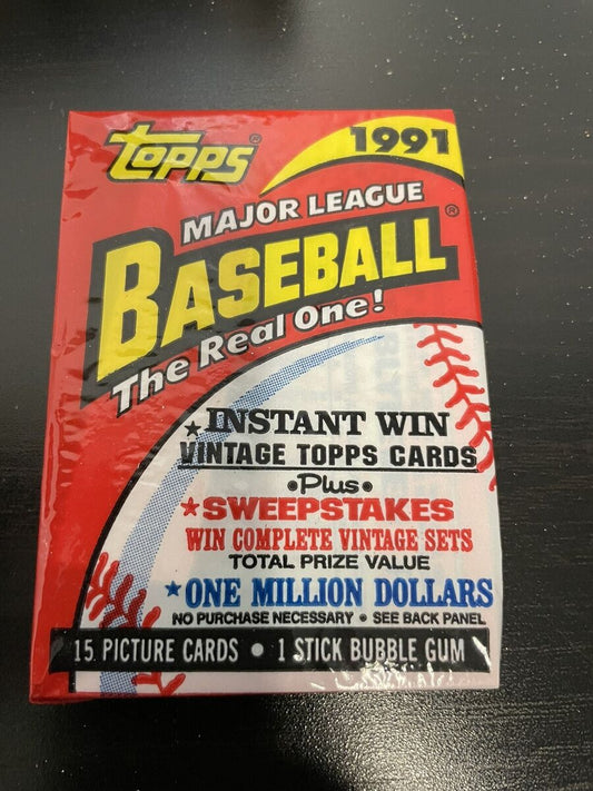 1991 Topps Baseball Wax Packs